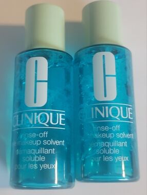 Clinique Blue Dual-Phase Makeup Remover Bottles